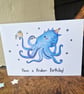 Sea Theme Birthday Card, Nautical Birthday Card, Kracken Birthday Card - Image 5