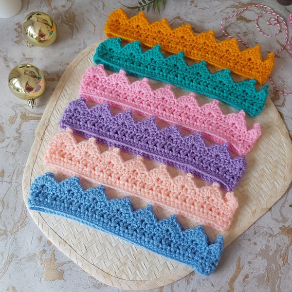 Summer Seconds Christmas Cracker Hats Set of 6 Mixed Colours