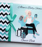 Mum to be boy baby shower guest book, boy baby shower gift - Image 1