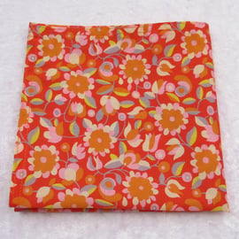 Liberty Tana Lawn handkerchief, ladies handkerchief, floral, organic lawn