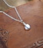 Silver necklace, silver pebble pendant - Image 4