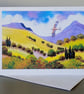 Red Kite, In The Brecon Beacons, South Wales, Greetings Card, Blank inside, A5 - Image 1