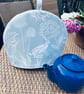 Kielder Hare Fabric Tea Cosy - Padded Duck Egg Blue   - Image 3