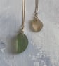Sterling silver sea glass  pendants - Image 2
