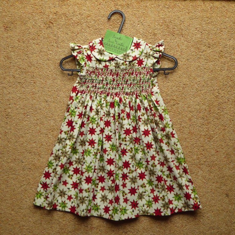 Hand Smocked Dress size 2 years