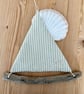 "Sail away" driftwood sail boat