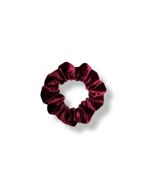 Wine Velvet Scrunchie - Regular
