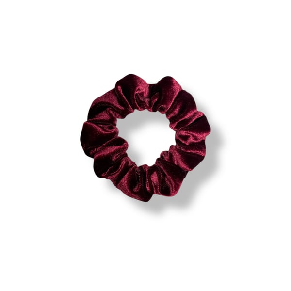 Wine Velvet Scrunchie - Regular