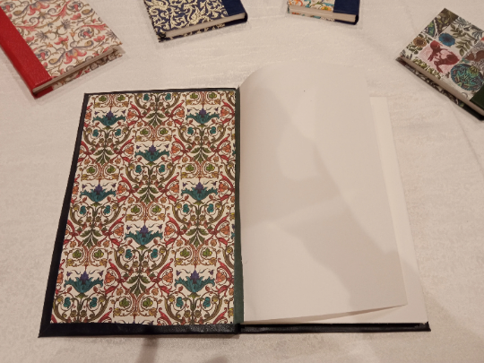 Leather artists journal sketchbook with 90 gsm laid Ingres paper neutral tones