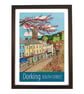 Dorking South Street travel poster print by Susie West