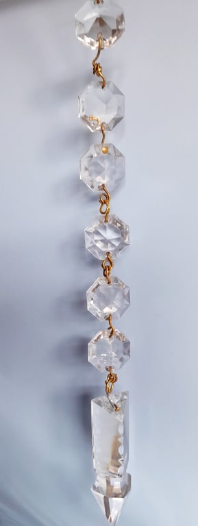 Vintage Chandelier 6 octagons and pendent