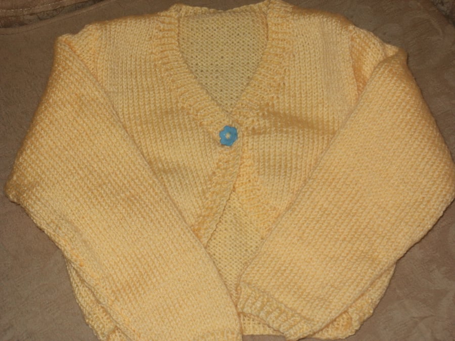 Hand knitted child's bolero