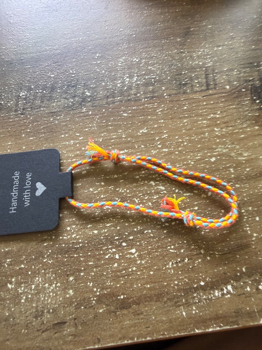 Handmade Colorful Braided Friendship Bracelet - Adjustable Woven 