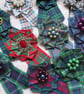 Tartan Rosette Mini Brooch Pin - Many different Clans available - Image 1