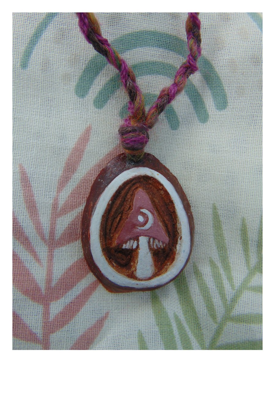 Avocado pip necklace