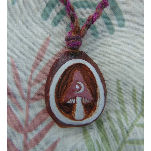 Avocado pip necklace