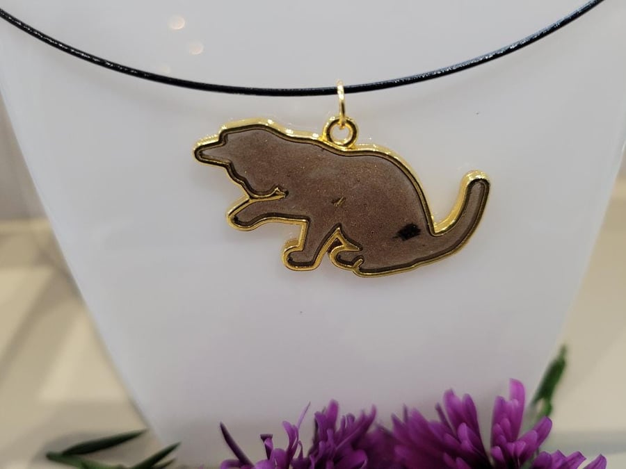 Cat Bezel Pendant