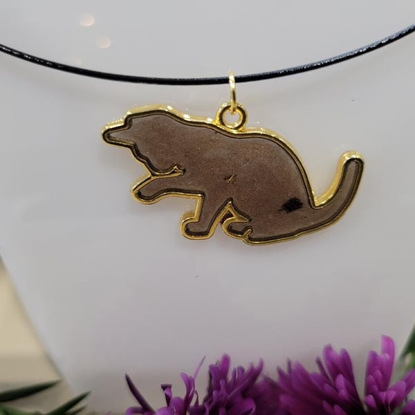 Cat Bezel Pendant