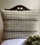 William cushion - Grey & Ecru. Handwoven in Wales - Image 2