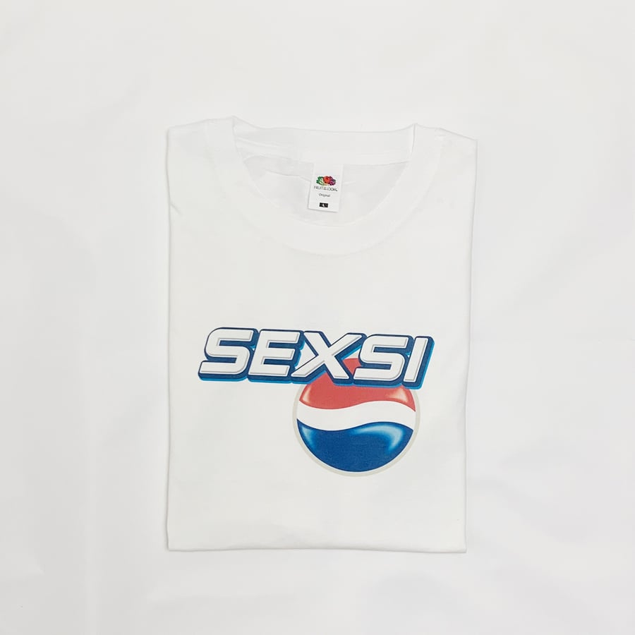Pepsi Sexsi Funny Meme White T-Shirt Parody Branding Gift