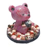 Heartfire Guardian Bear Sculpture Rhodonite & Red Agate - Image 2