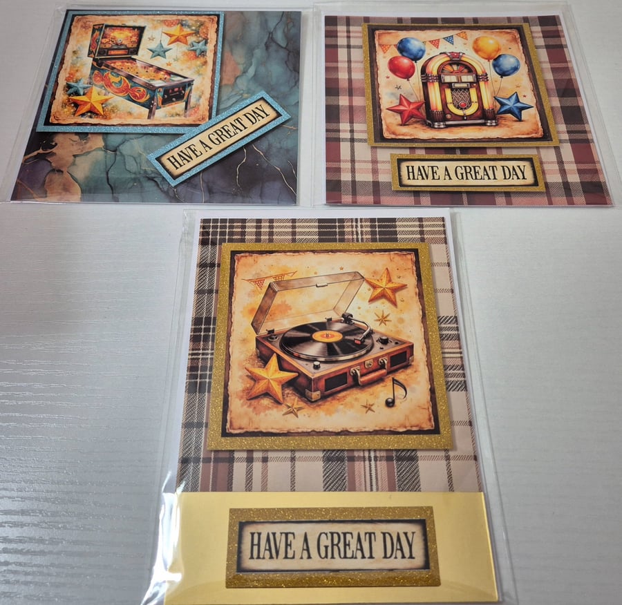 Handmade Greeting Card Bundle - Set of 3