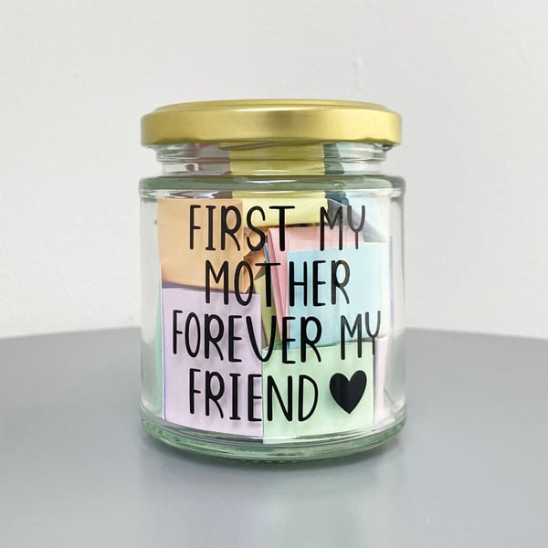Mum Quote Jar, 31 Quotes, Mother Gift, Mother's Day Present, Best Mum Gift