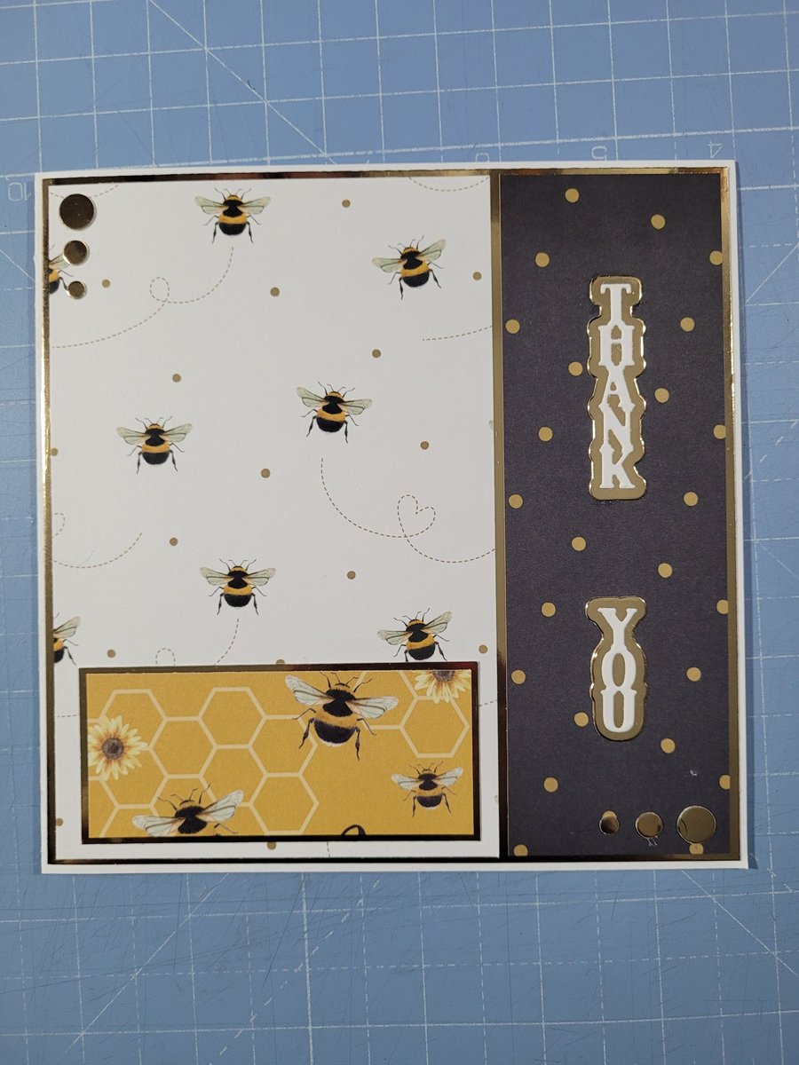 Bee Themed Thank you Card - RESERVED FOR MARIE 