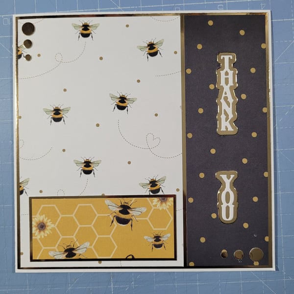 Bee Themed Thank you Card - RESERVED FOR MARIE 