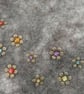 Felted Handbag - grey with beaded flowers - Image 4