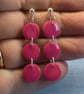 Triple Circle Dangle Earrings - Image 6