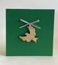 'Baptism' card with detachable decoration