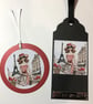 Paris Fashion Girl Gift Tags - Handmade Glamour, Set of 4 - Image 3