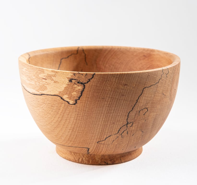 Spalted Beech bowl W110mm by H65mm