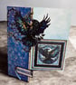Handmade 3D Raven Card – Hand Cut Gothic Stained Glass Style Greeting Card - Image 5
