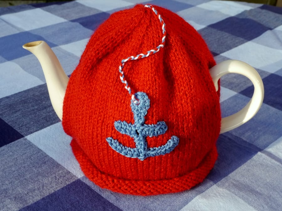 Nautical Anchor Tea Cosy