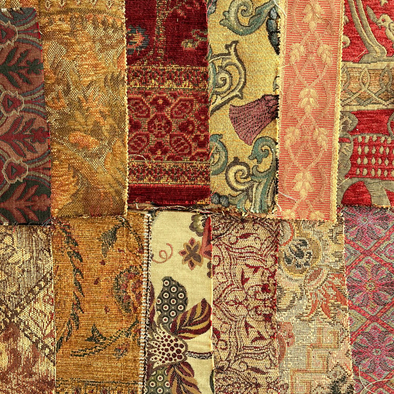 Gift for sewers, Upholstery fabric destash, gift for crafters, fabric bundle,