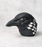 'Hailgrim', a black porcelain crow idol. - Image 6