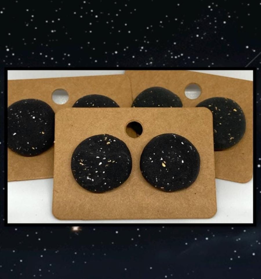 Outlet Night sky large stud