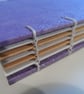 Hand made book with Coptic stitch binding and mixed papers (no 20) - Image 3