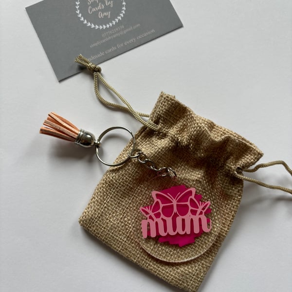 Butterfly Mum Keyring