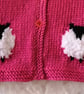 Knitting Pattern for Baby Sheep Cardigan and Dress.  Digital Pattern - Image 3