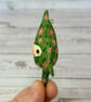 Floral Gnome Miniature Spun Cotton Art Doll - Image 7