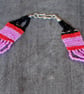  Handmade Loom Woven Bead Necklace - Totally Pink - Perfectly Imperfect - Image 2