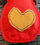 Red Angel Lavender Bag - Heart Embellishment - Image 3