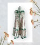 Midi Length Tiered Swing Dress with Apple Blossom Print. Age 4-6yrs - Image 1