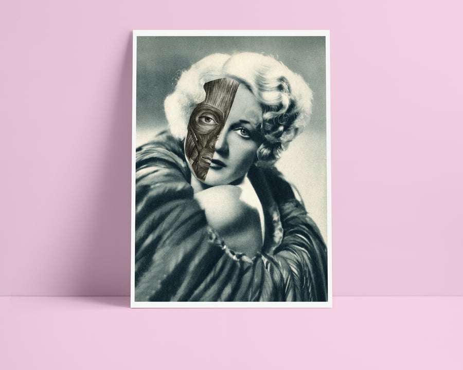 Starlet Wynne - Anatomical Collage Portrait Print