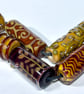 Handmade lamp work glass focal beads - Image 1