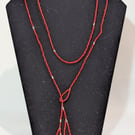 Seed Bead Lariat Necklace