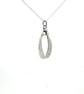 A Charming Pure Silver Mistletoe Necklace complete with chain - Image 5